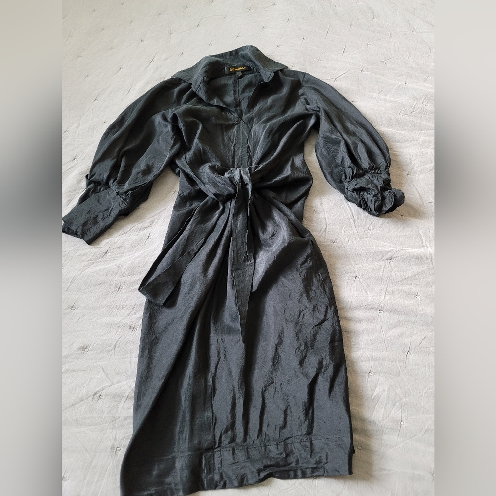 Raw silk BAILEY  dress XS